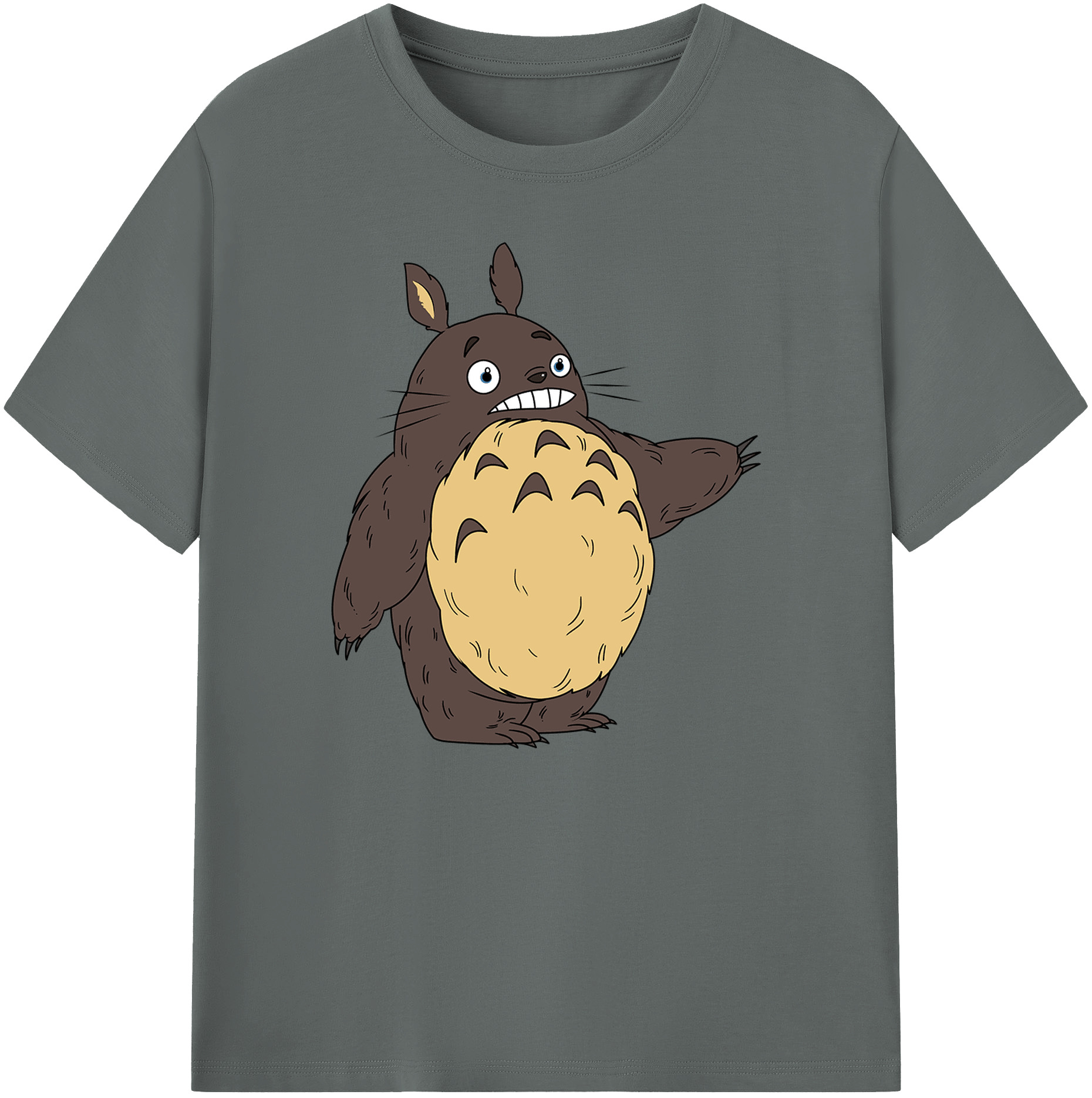 （画像用） となりのトトロ 草壁メイ 草壁サツキ My Neighbor Totoro Satsuki Kusakabe Mei Kusakabe 綿100％ メンズ半袖Tシャツ｜肌触りやわらか＆通気性
